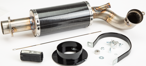 Straightline Carbon Stainless Muffler Part 132-140 by Straightline - Performance and Noise Reduction
