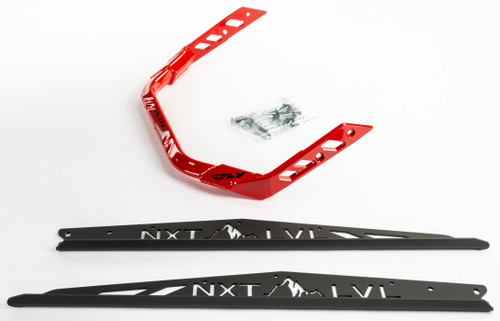 PRO ARMOR NXPRB226-FBK/RD Nxt Lvl Rear Bumper Black/Red for Polaris RZR 155 S/M