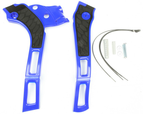 ACERBIS X Grip Frame Guard Blue/Black - Durable Motorcycle Frame Protection with Enhanced Grip