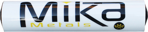 MIKA METALS MK-WHITE Bar Pad Injection Molded for 9.75-inch Big Bikes