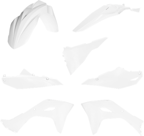 ACERBIS Plastic Kit Kaw White - Part Number 2983560002 for Motorcycle Restoration