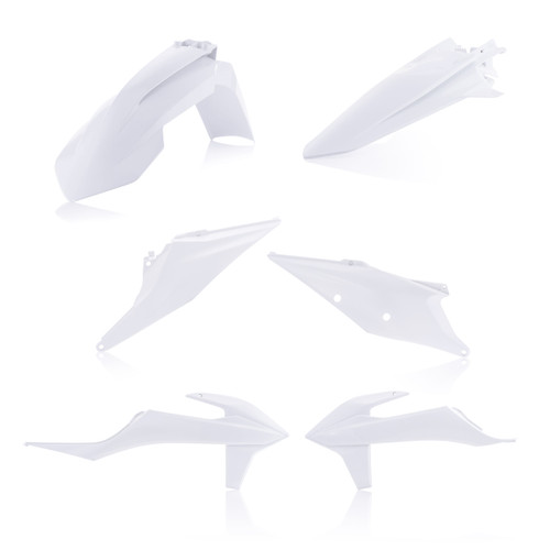 ACERBIS Plastic Kit White - Part 2791566811 for Motorcycle Restoration and Customization