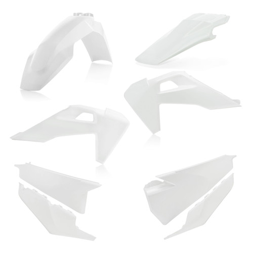 ACERBIS Plastic Kit White - Part Number 2726560002 for Motorcycle Restoration and Customization