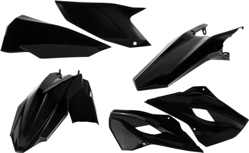 ACERBIS Plastic Kit Black - Part Number 2393430001 for Off-Road Motorcycles