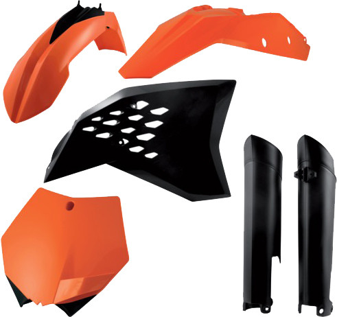 ACERBIS Plastic Kit Orange - Part 2198070354 for Motorcycle Bodywork