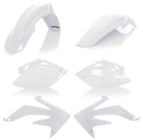 ACERBIS Plastic Kit White - Part Number 2082050002 for Motorcycle Restoration and Customization