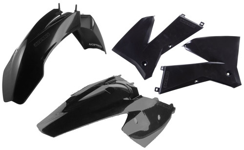 ACERBIS Plastic Kit Black - Part Number 2071130001 for ATV and Motorcycle Body Protection