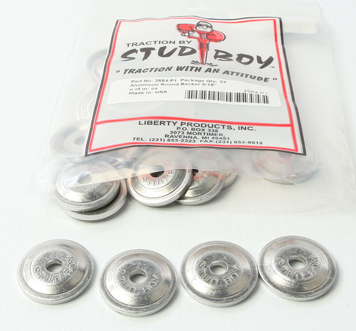 STUD BOY Power Plate Round Backers 24 Pack - Part Number 2554-P1