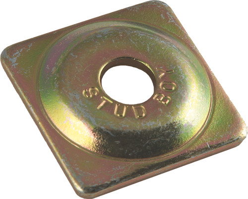 Stud Boy 2017-P3 Square Backer Plates – Steel, 1.125 inch with Domed Profile