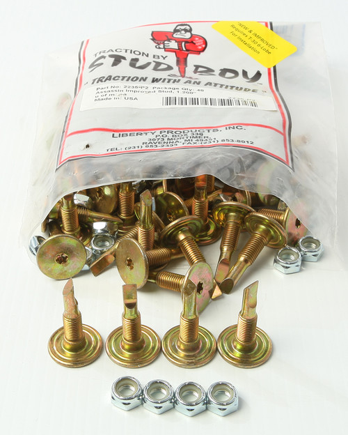 Stud Boy Assassin Studs 1.2 inch 48 Pack - Ideal for Competition and Drag Racing