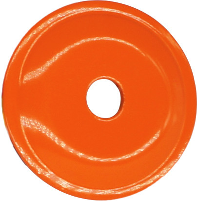 WOODYS ARG-3805-48 Round Grand Digger Support Plates, 48-Pack in Orange