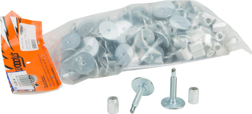 Woodys Grand Master Silver Studs 1.575 inch 84 pack for Ski-Doo Phantom Tracks
