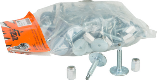 WOODYS Grand Master Silver Studs 1.575" – 48 Pack for Single Ply Tracks