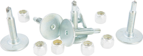 WOODYS Grand Master Silver Studs 1.450 inch - 6 Pack for Single Ply Tracks