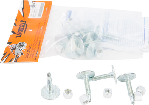 WOODYS Grand Master Silver Studs 1.45 inch, 12-pack for Single Ply Tracks