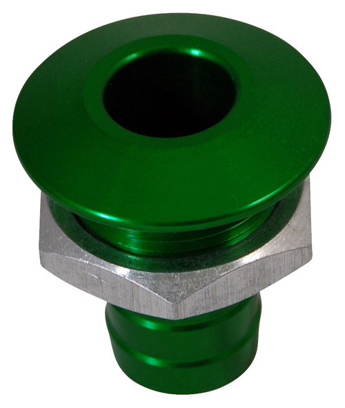 BLOWSION 04-03-024 Billet Thru Hull Water Fitting for Bilge Pump Outlet - Green