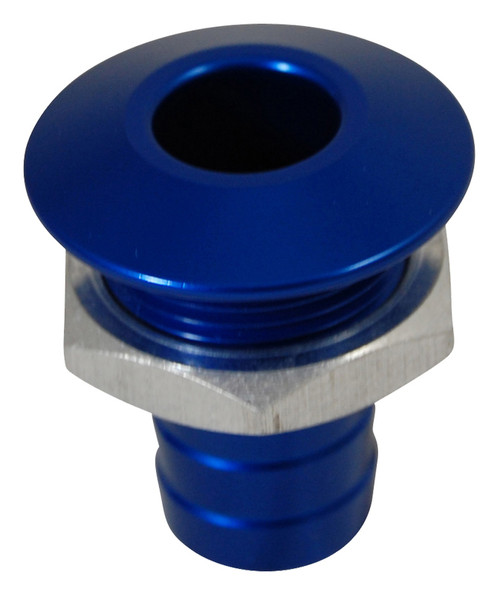 BLOWSION 04-03-022 Billet Thru Hull Water Fitting for Bilge Pump Outlet, Blue