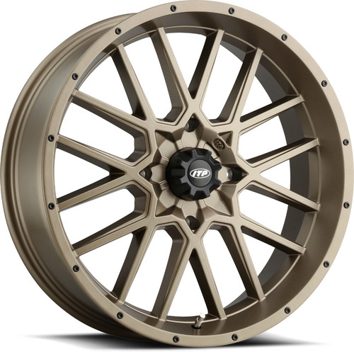 ITP Hurricane Bronze 18x6.5 Wheel with Rock Armor Inner Lip and Lifetime Warranty
