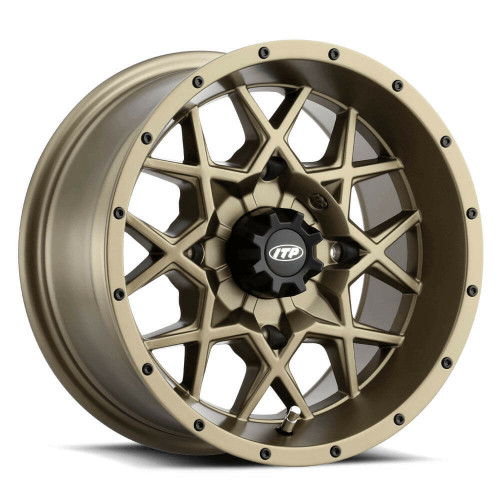 ITP Hurricane Brnz 14x7 4/137 4+3 Wheel with Rock Armor Inner Lip
