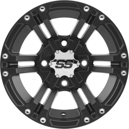 ITP SS212 Black 14x6 ATV Wheel - Part Number 1428375536B