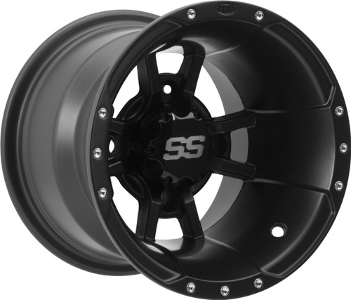 ITP SS112 Black 10x5 Wheel - 4/144 3+2 Offset