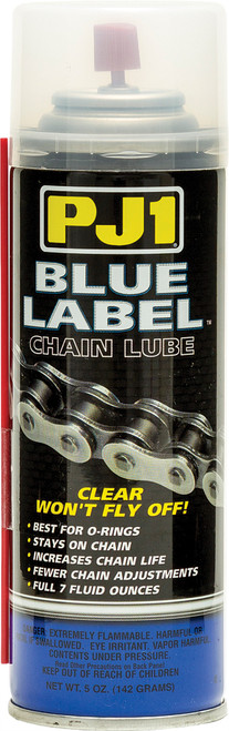 PJ1 Blue Label Chain Lube 5oz - Water-Displacing Motorcycle Chain Lubricant