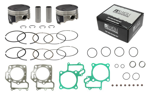 NAMURA Top End Kit for Kawasaki 80.46cc (+0.50) with 11:1 Compression Ratio - Part NA-20065-2K