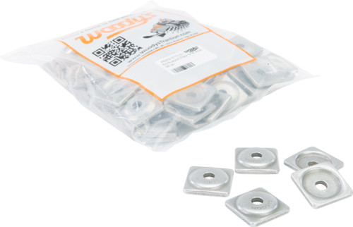WOODYS Digger Support Plates Square Aluminum 5/16" - 96 Pack