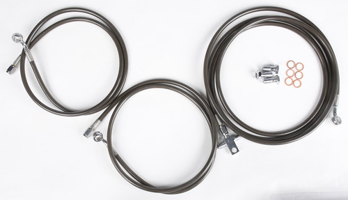 Streamline XP1K-R-4-SMOKE Rear Smoke Brake Line for Polaris