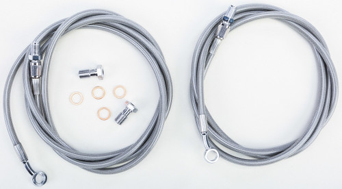 Streamline XP1K-R Rear Standard Brake Line Kit with Teflon and Stainless Steel Braided Hose