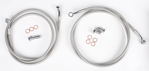 Streamline Universal Front Brake Line - 54 Inch with 10mm x 125 Banjo Bolts