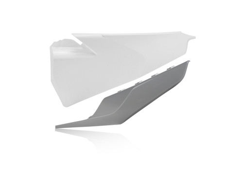 ACERBIS 2726591039 Side Panels White/Grey for Motorcycle - Complete Kit with Fenders and Radiator Scoops