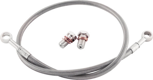 GALFER FK003D436R Rear Silver Brake Line for Suzuki - Off Road Series