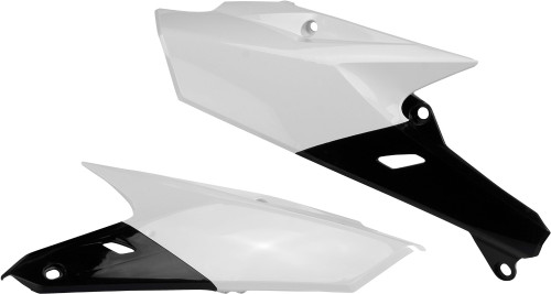 ACERBIS 2374161035 Side Panels White/Black for Motorcycle - Complete Fender and Panel Kit