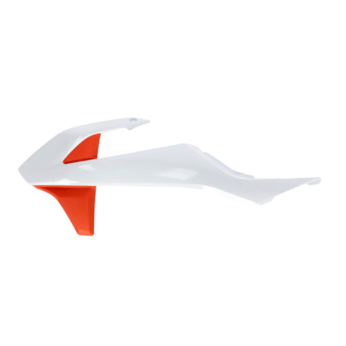 ACERBIS Radiator Shrouds for KTM – White and Orange OEM-Quality Fit