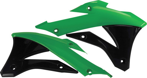 ACERBIS Radiator Shrouds Green/Black - Part 2374071089