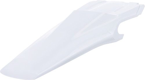 ACERBIS Rear Fender White for Enhanced Motorcycle Protection and Style