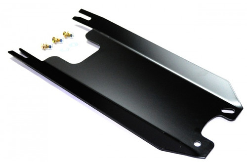 EVO Manufacturing Inc. EVO 2007-2017 Transmission Skid Plate (Manual) Black Powdercoat – Part Number 1104B