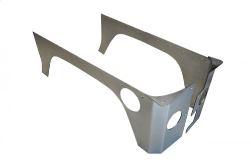 EVO Manufacturing Inc. 1070-2D 2-Door Rear Rockskin Corners (RAW) Steel