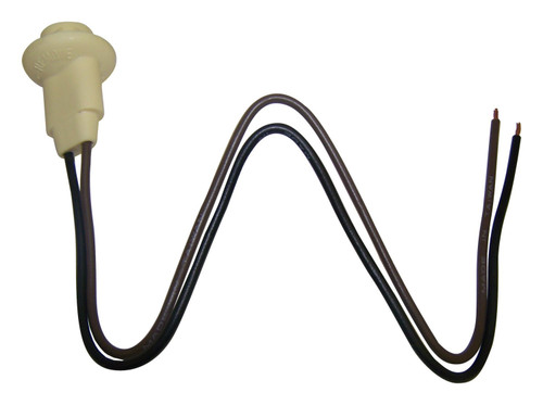 Crown Automotive J5455853 Vintage Jeep Side Marker Socket - Black and White