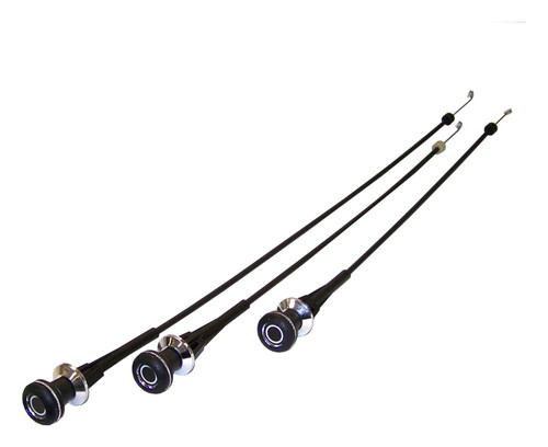 Crown Automotive Vintage Jeep Heater Cable Kit - Black (Part Number 5463657K)