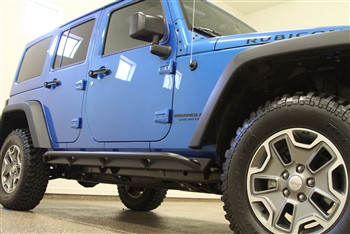 Rock Hard 4x4 Patriot Series Tube Slider Rocker Guards for Jeep Wrangler JK 4-Door (2007-2018) – Part Number RH-6009
