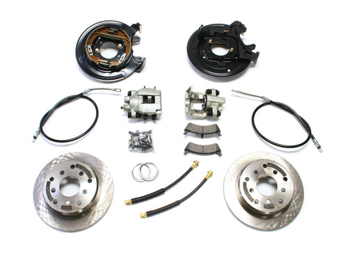 Teraflex Suspension TJ Rear Disc Brake Conversion Kit with E-Brake Cables for 1997-2006 Jeep Wrangler TJ