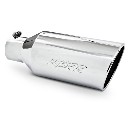 MBRP Inc. T5126 Universal T304 Stainless Steel Exhaust Tip – 7 Inch Outer Diameter with Rolled End and 4 Inch Inner Diameter