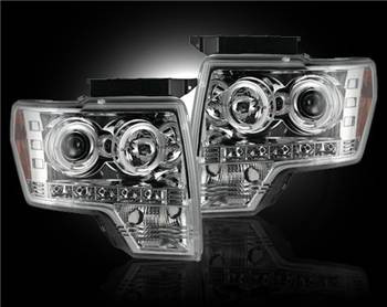 Recon Lighting Ford F150 and Raptor 2009-2014 Projector Headlights (Part Number 264190CL)
