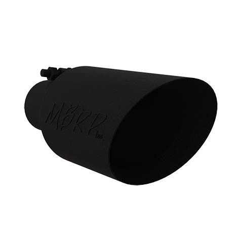 MBRP Inc. T5161BLK Black Coated 2.5 Inch ID Universal Rolled End Exhaust Tip