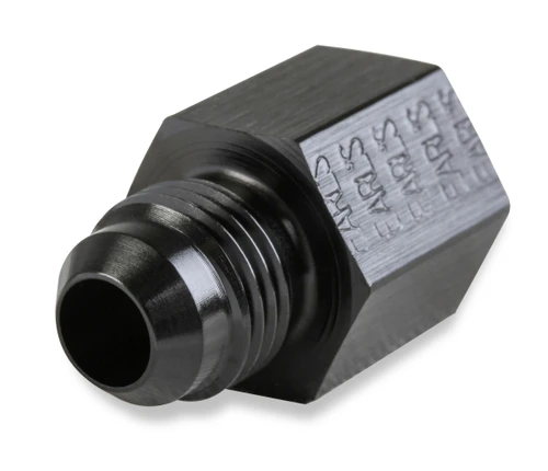 Earls (Holley) Female 16mm x 1.5 Saginaw Black - Part Number AT9894DBJERL