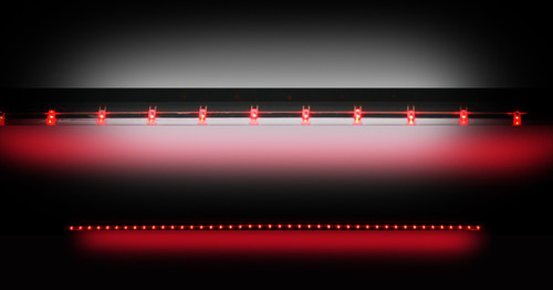 Recon Lighting 26412 49-Inch Hyperlite Red LED Line of Fire Tailgate Light Bar for Trucks and SUVs