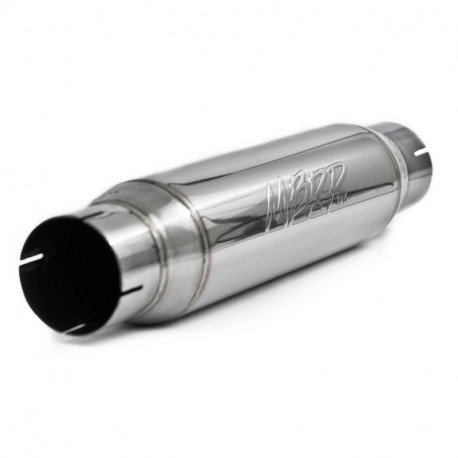 MBRP Inc. R1013 Universal T304 Stainless Steel Resonator with 3-inch Inlet and Outlet