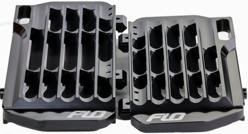 FLO Motorsports High Flow Radiator Braces Black - Part FLO755BLK
